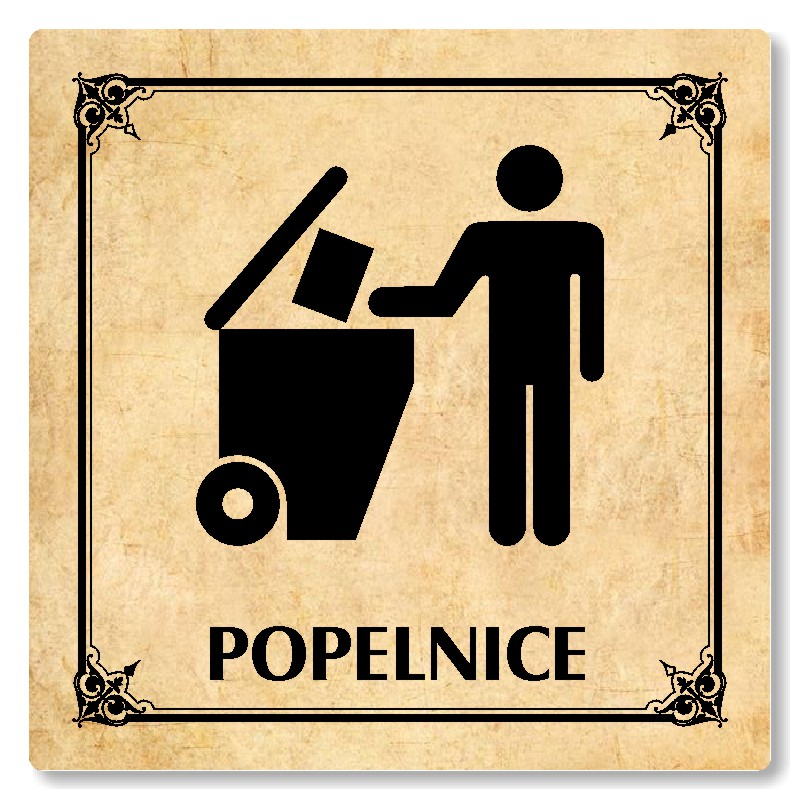 Popelnice, 118x118mm, pergamen, Nebraska